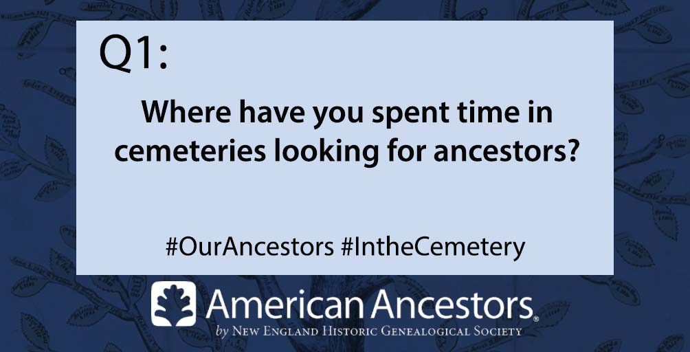 AncestorExperts's tweet photo. Q1. Where have you spent time in cemeteries looking for ancestors? Please include the A. and the question number with your response. #OurAncestors #IntheCemetery https://t.co/6XUbWZkAl4