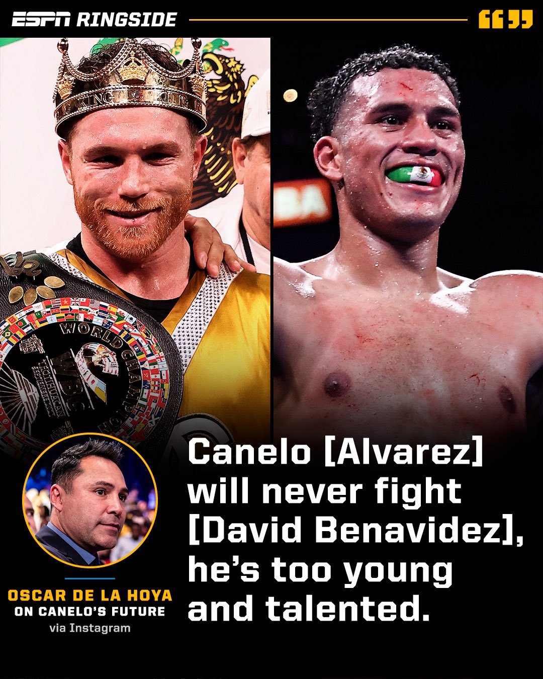 ESPN Ringside on Twitter "De La Hoya doesn’t see an AlvarezBenavidez