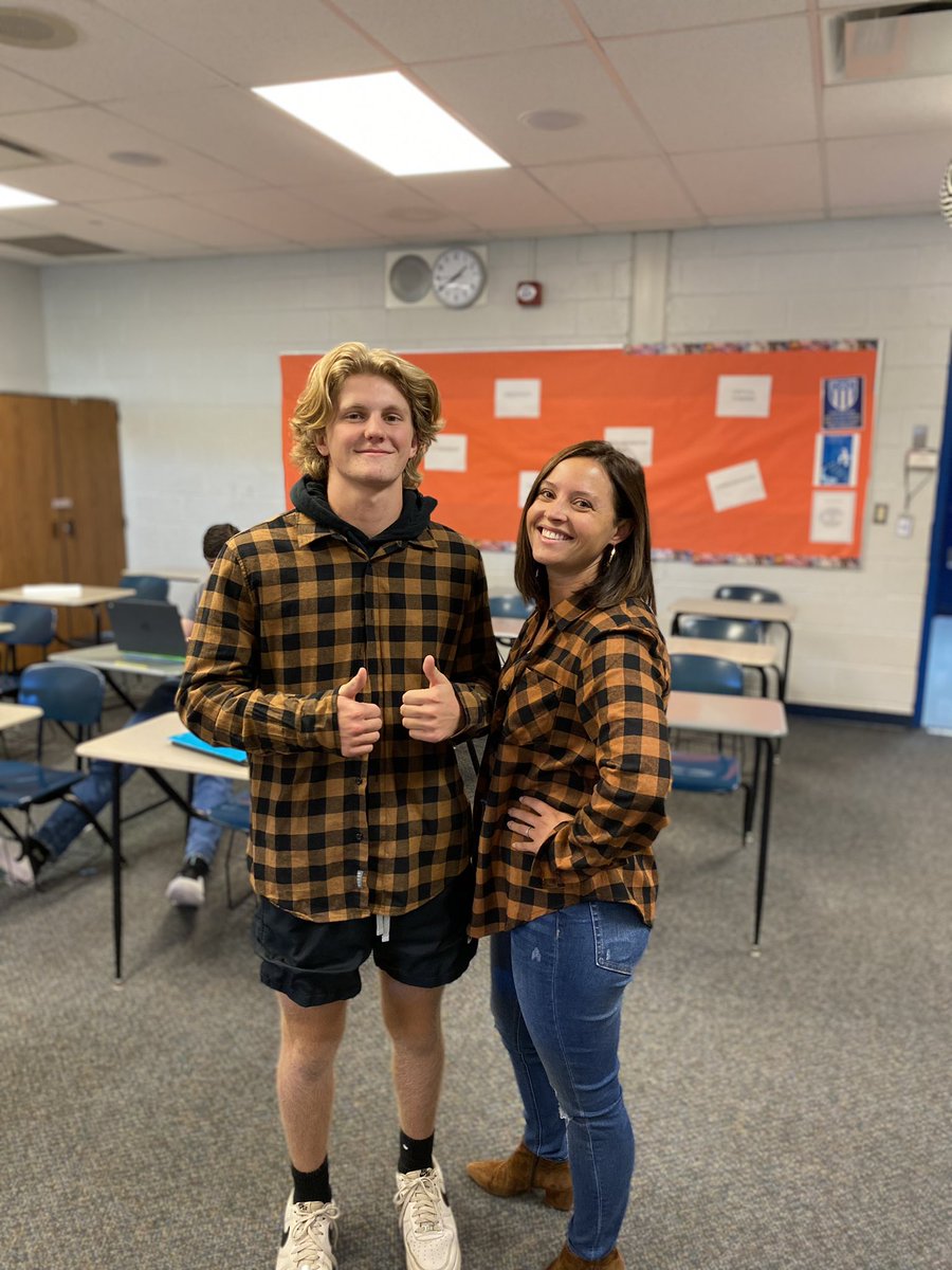 Cool enough to match on fall day. Let’s see who brings my Adam Sandler style…..