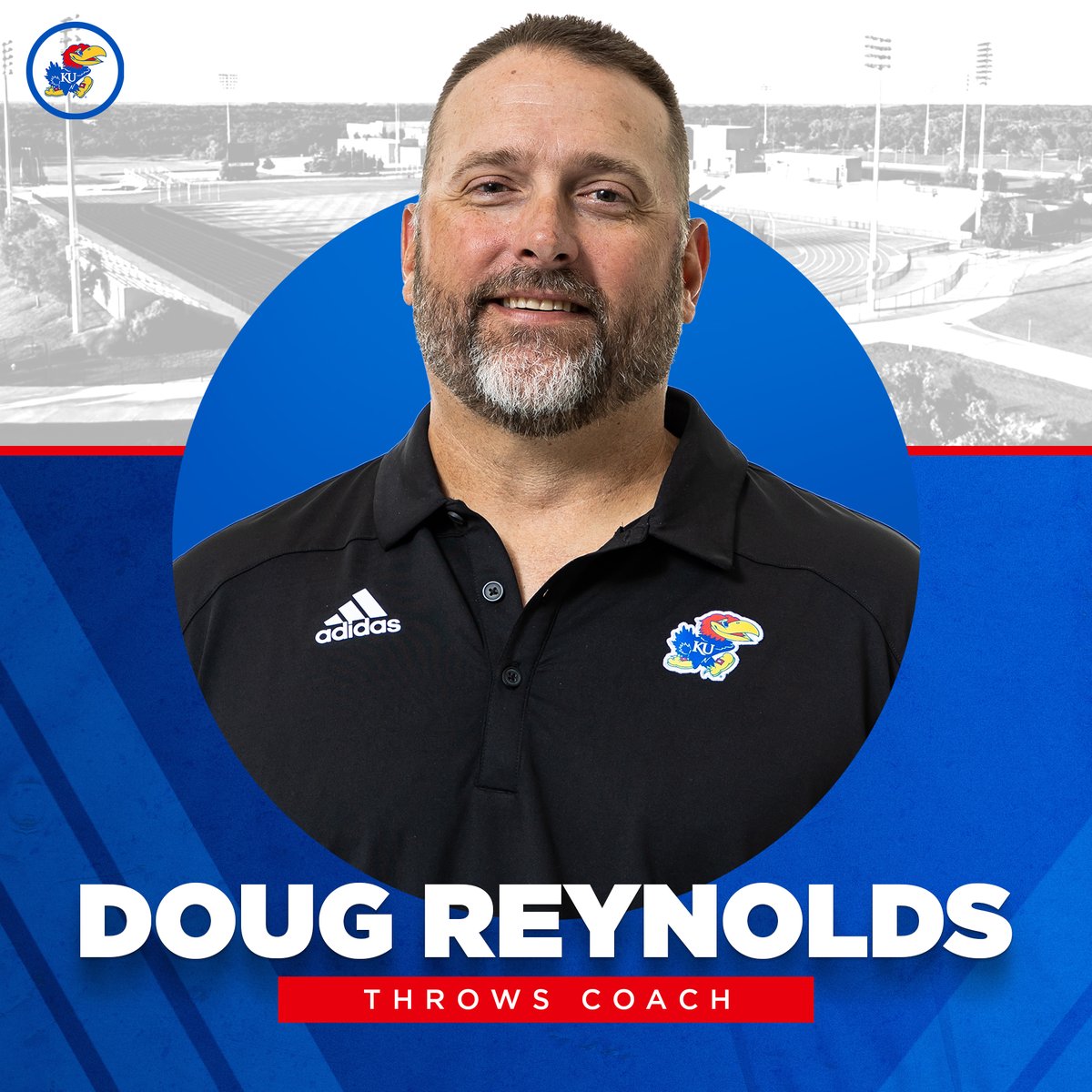 kansastfxc's tweet photo. Welcome back to Kansas, Coach Reynolds!

#KUTF | #RockChalk https://t.co/SWtNYQInyy