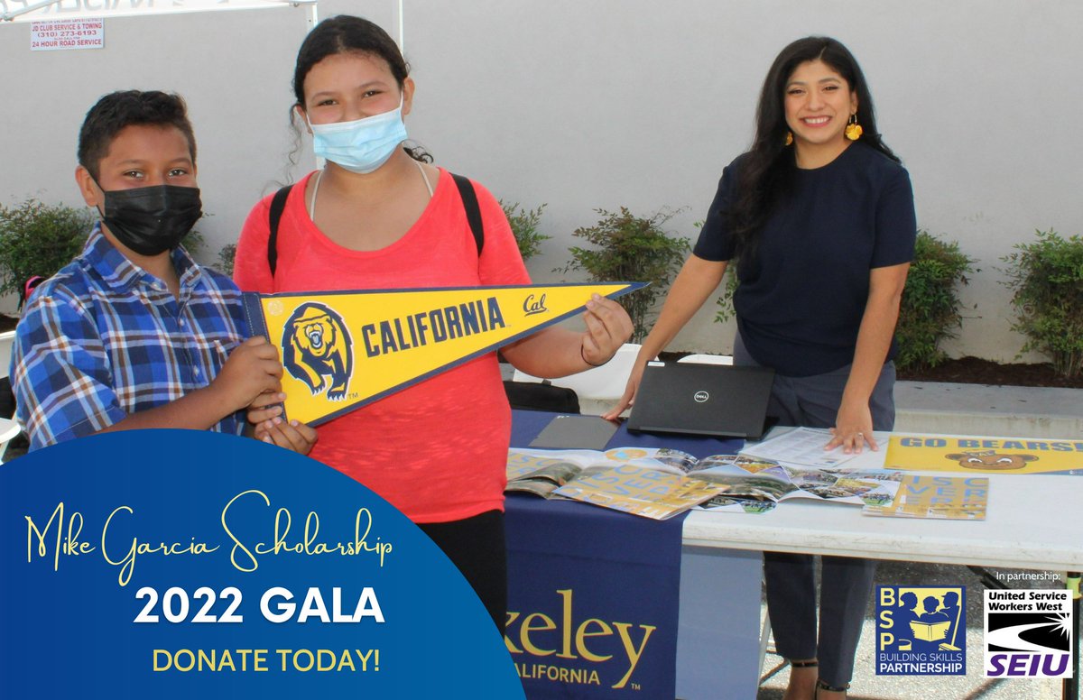 On 11/10, BSP will host 2022 Mike Garcia Scholarship gala. Our goal is to provide 75 children from low-income families scholarships to help make #college a reality. 

Would you be willing to make a donation to help meet our goal? We can’t do it w/out you! bit.ly/3bOHedP