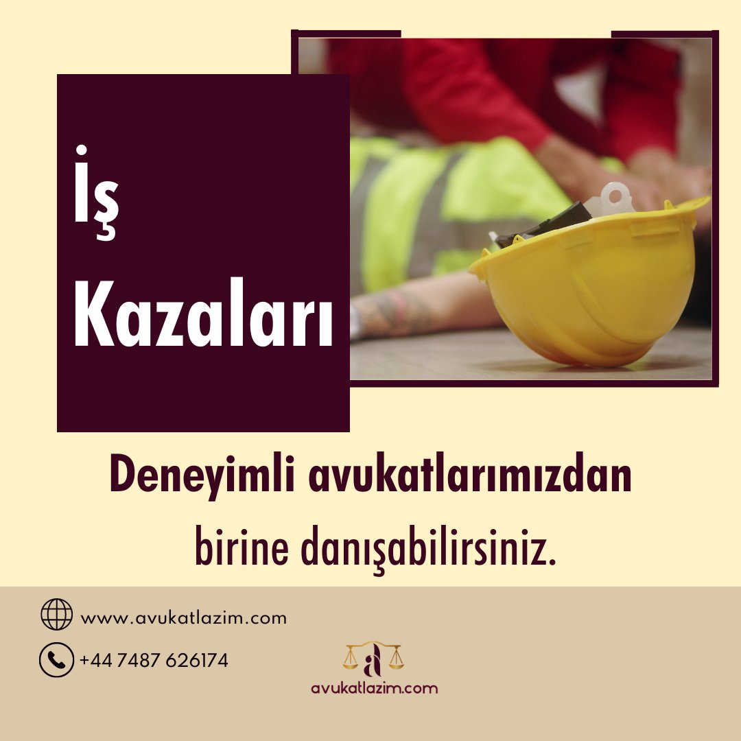 avukatlazim's tweet photo. Avukat Lazım, iş kazaları gibi İş ve Sosyal Güvenlik Hukuku konusunda da danışmanlık ve avukatlık hizmetleri vermektedir.

Çözüm sürecine en kısa sürede müdahil olabilmek amacıyla, davalarınızla ilgili destek almak için bizimle iletişime geçebilirsiniz. https://t.co/QhREHxbGXZ