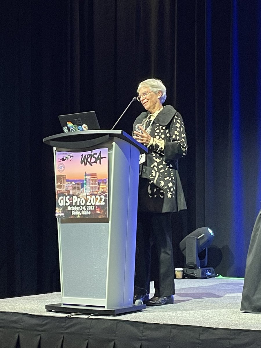 So happy Nancy von Meyer <a href="/vonparcel/">Dr Nancy von Meyer 🇺🇦</a> was inducted into the <a href="/URISA/">Geospatial Professional Network</a> #GIS Hall of Fame! A true gem in the industry! #GISPro2022
