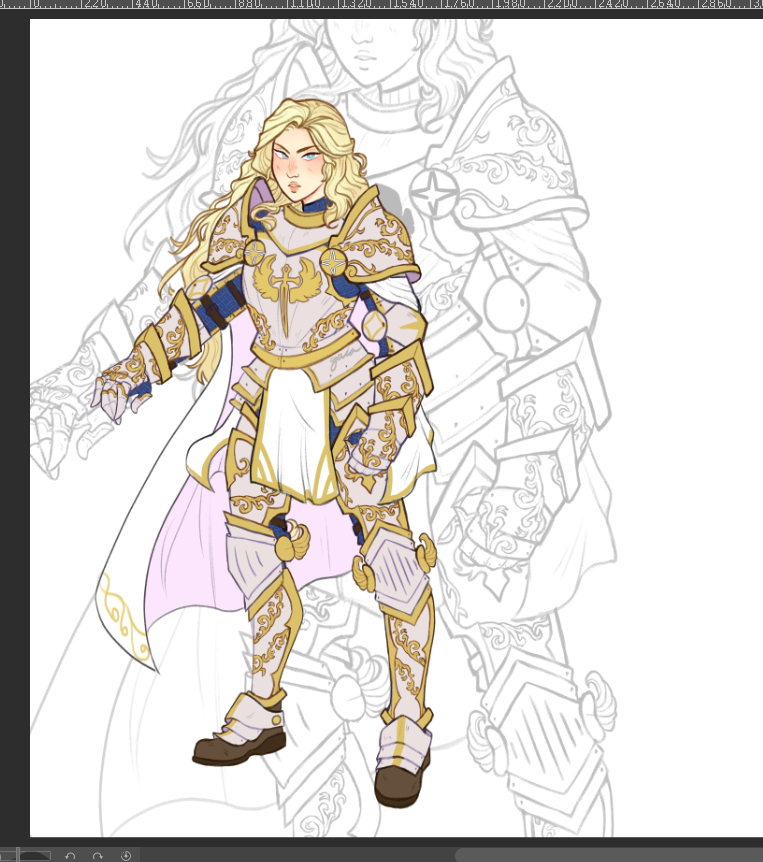 GaiaFesbak's tweet photo. just finished arcadia's armour design!!! ªªªªªªªª im so excited to start with her sword and shield 🥰 https://t.co/ZraeVHDA3u
