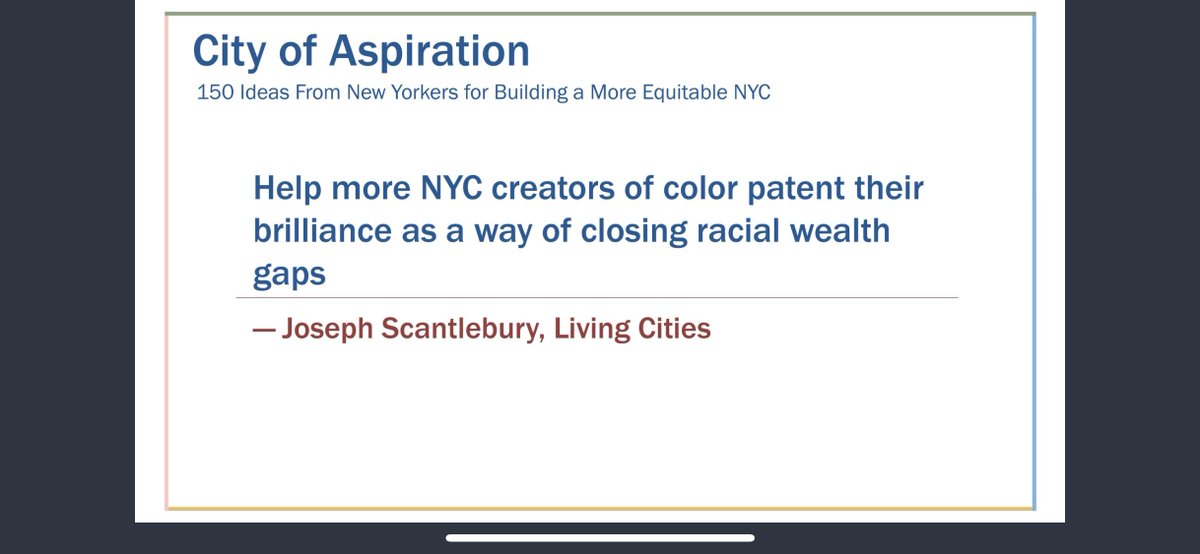 A new report by Center for an Urban Future offers 150 concrete ideas from New Yorkers for building a more equitable NYC. Check out the ideas here: lnkd.in/etXszJhb including a highlight by <a href="/Living_Cities/">Living Cities</a>