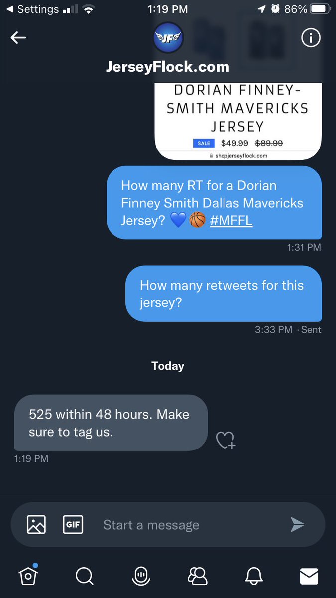 GUYS!!! HELP ME OUT! RIGHT BEFORE MAVS SEASON LETS GOOO!!! Looking to Add @doefinney_10 to the collection!#MFFL @JerseyFlock