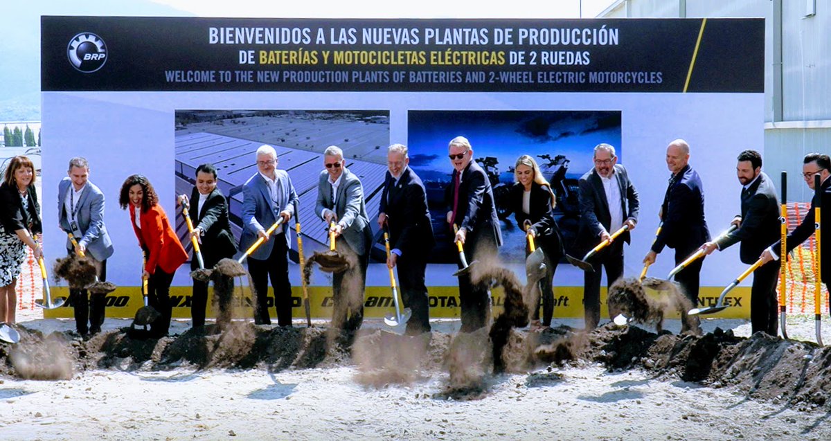 We are proud to announce the start of construction of our first electric vehicle manufacturing plant. Production of the Can-Am Origin and Can-Am Pulse, our first two electric motorcycle models, is scheduled to begin in March 2024. bit.ly/3Ei1pwS