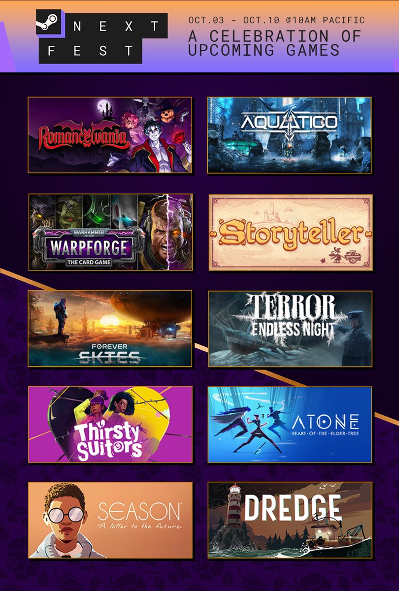 TheDeepEndGames's tweet photo. Peep Romancelvania on PC Gamer’s #SteamNextFest list of notable demos!
https://t.co/Zf1JeOJtN2

Among great company, look forward to trying these demos:
@BlackSaltGames @Wildboystudios @silence_unseen @danielben @flyforeverskies @OuterloopGames @Overseer_Games @SeasonTheGame https://t.co/BRxTO3DLZG