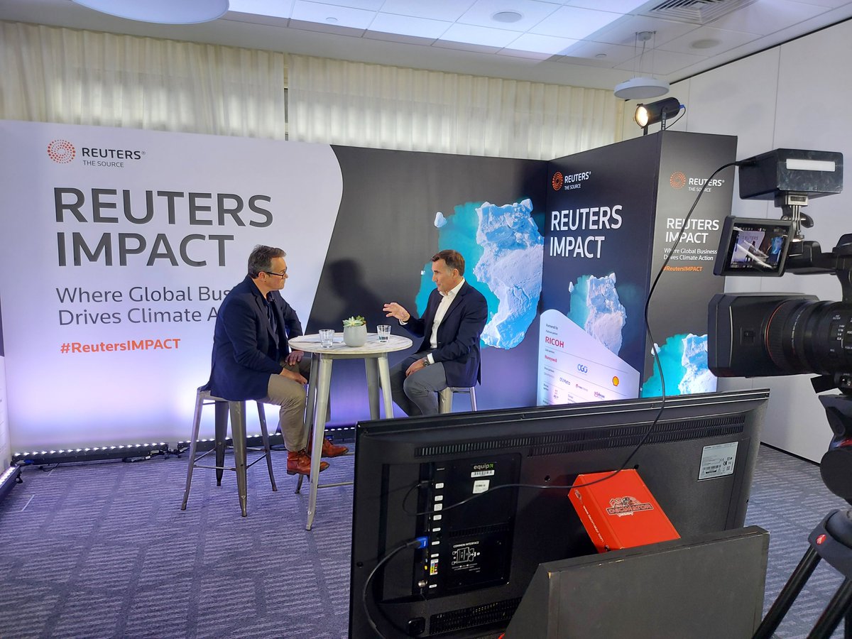 It was a pleasure speaking at the <a href="/Reuters/">Reuters</a> IMPACT event today on inspiring climate action. Great discussions with  Kerry Adams-Strump from <a href="/prudentialplc/">Prudential</a> and <a href="/axelthrelfall/">Axel Threlfall</a>, and some great questions from the audience too.