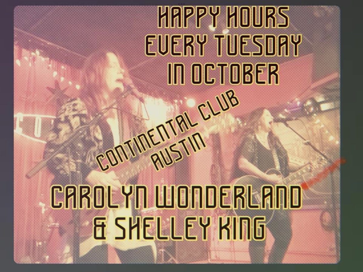 Tuesday Happy Hours at @ContinentalATX with <a href="/shelleykingtx/">Shelley King</a>