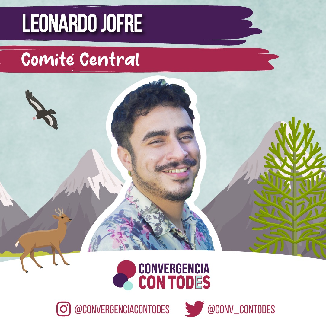 LeoJofreRios's tweet photo. Ya estamos 🥰 Les cuento que soy candidato al Comité Central nacional de @la_convergencia. ¿Objetivo? Seguir aportando desde los territorios populares y las disidencias para construir ese partido que anhelamos. ¡Un proyecto para Chile desde sus bases! Y feliz de seguir en ♥️✊🏾 https://t.co/sktJx8FE34