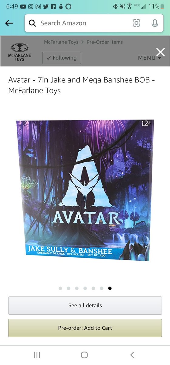 StateOverse's tweet photo. ⚠️💥ALERT💥⚠️
😱
#Statoversians & Avatar Movie fans, McFarlane Toys' Super SICK NEW @officialavatar Jake Sully & Banshee Deluxe #actionfigure set is ALSO up for preorder exclusively via #Primday for ONLY $74.99!!
#DC #animation #GamersUnite
TSO'VIN!!
https://t.co/SmkQlXxRIv https://t.co/yUiOWjoqKz