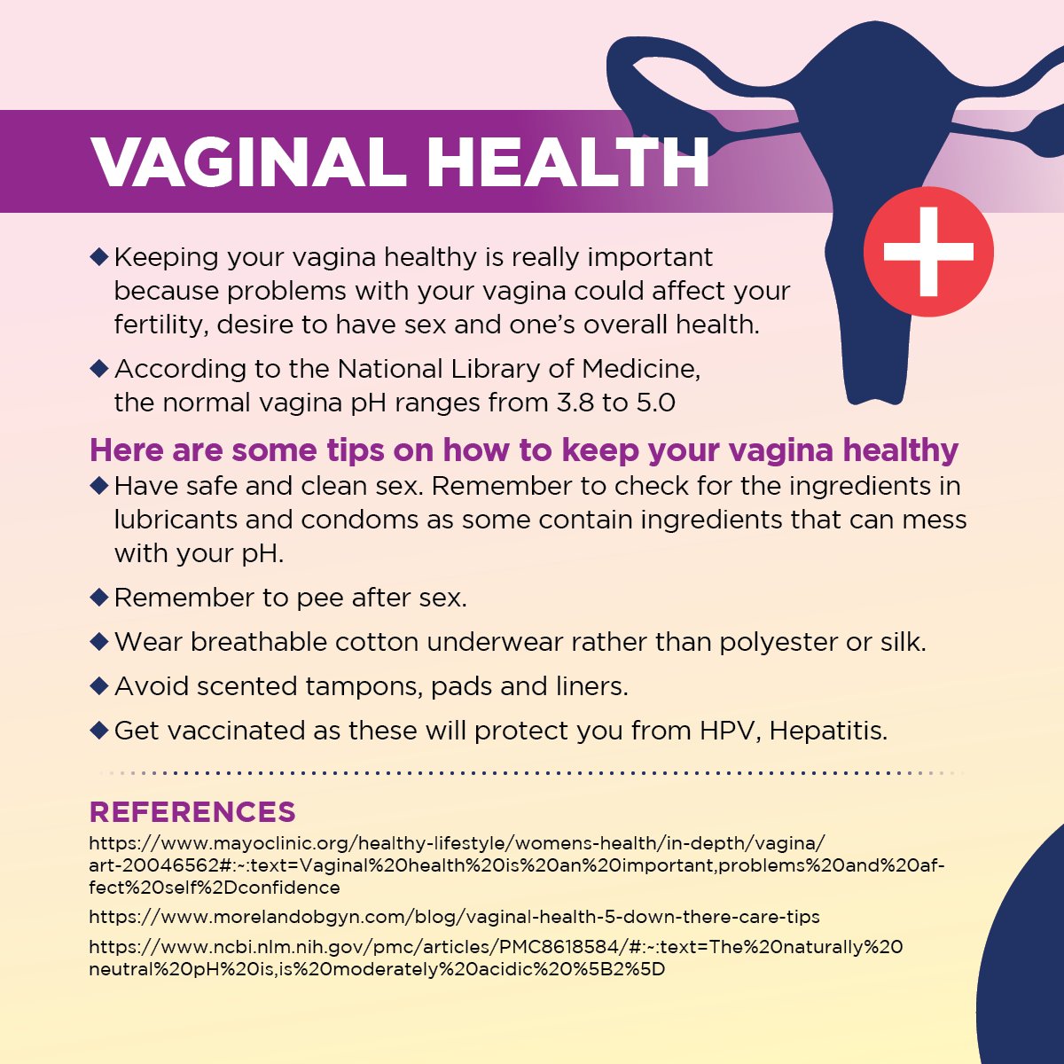MyUMSU's tweet photo. Swipe through this post for tips on how to maintain good vaginal and breast health. 

Stay tuned to our social media pages all week for more healthy sexuality tips!

#MyUMSU #UMSU #HealthySexuality https://t.co/9A7Sc9rF82