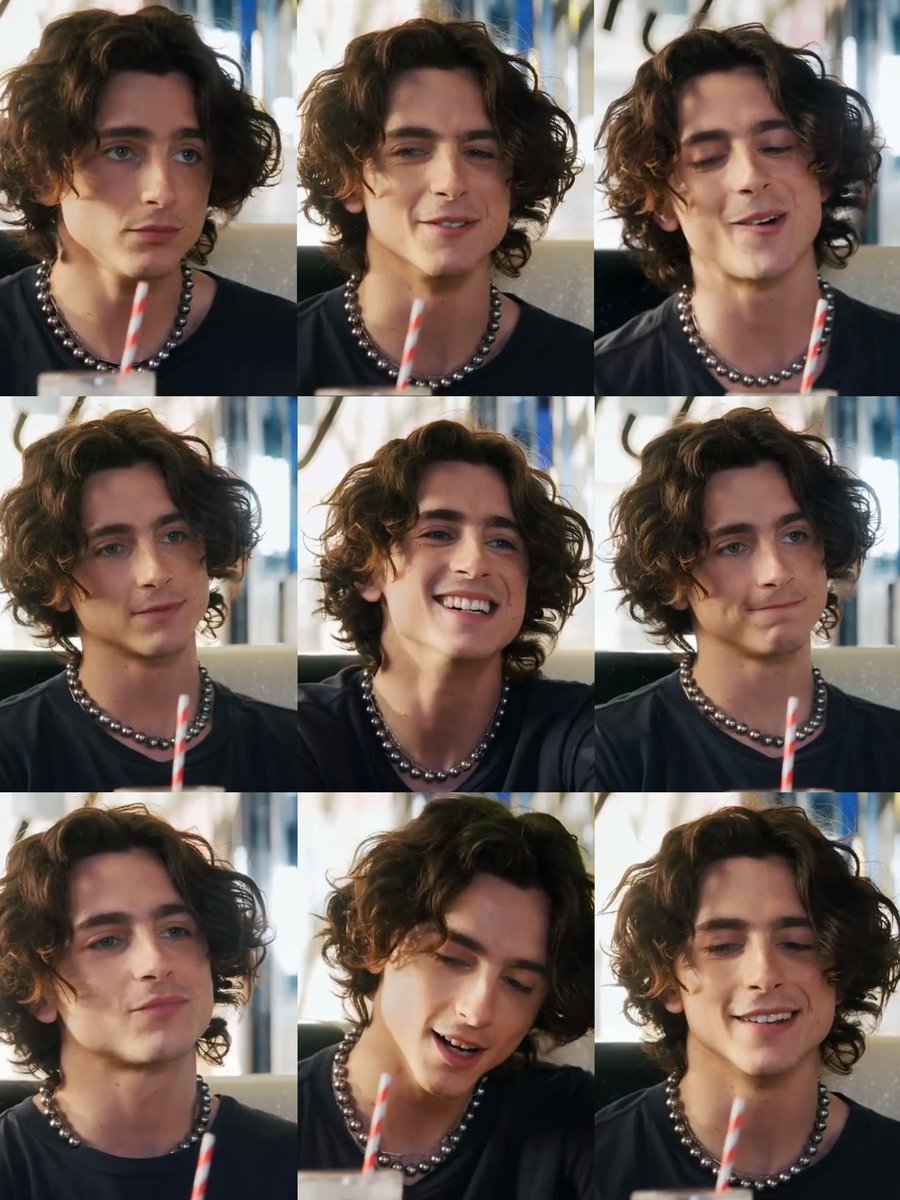 Musetta_May's tweet photo. fifty shades of expressions on timothée chalamet’s face in this interview >>> https://t.co/5gp0ig61UA