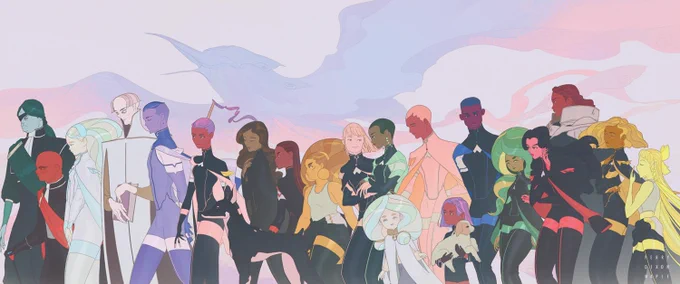 PLUTO | Who are you now?The last time I did a lineup for Pluto was five years ago!! It was time to create an updated version. I did want to include more students and characters, but it's already getting packed. But there will be more to come. 