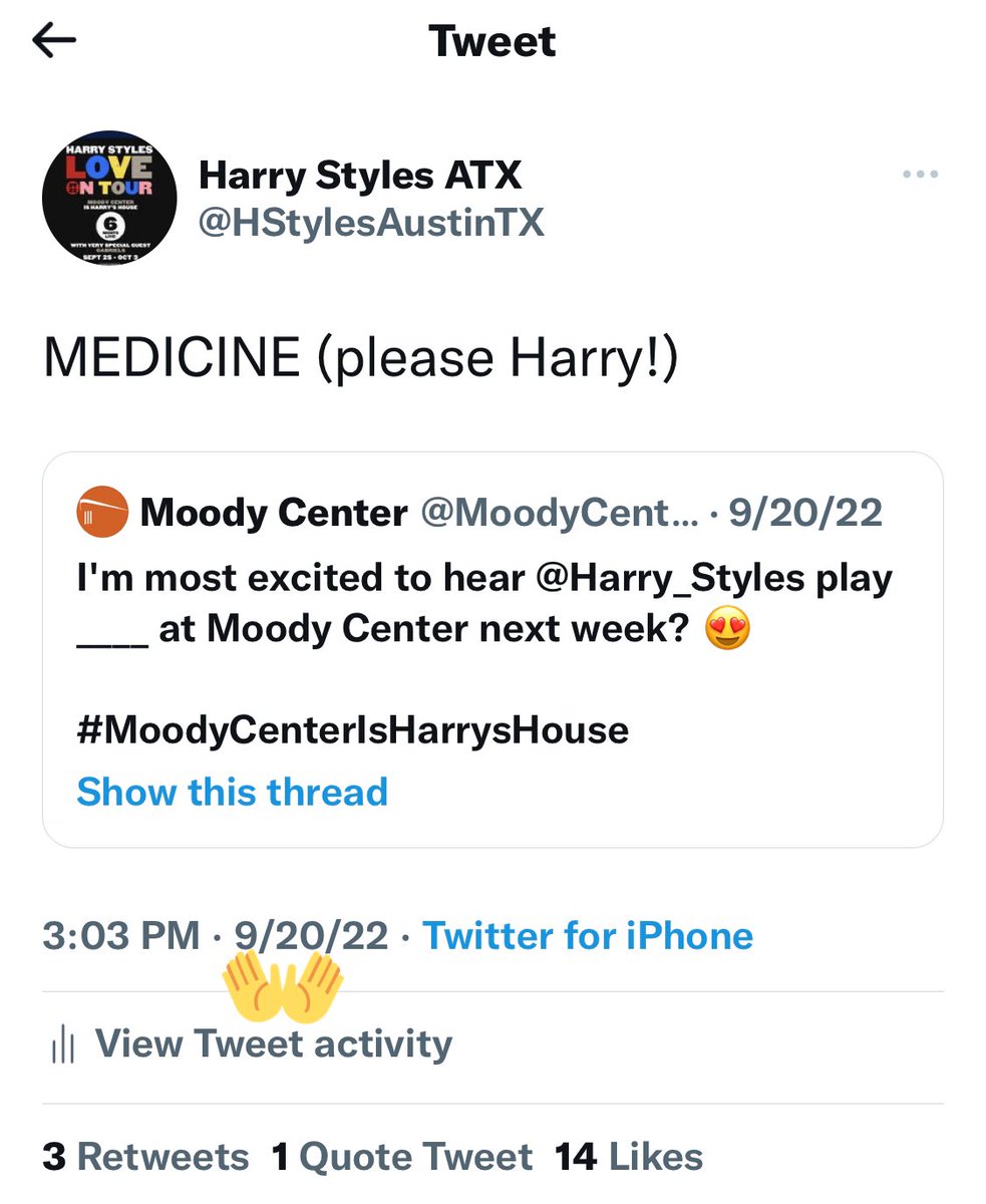 Harry Styles ATX tweet media