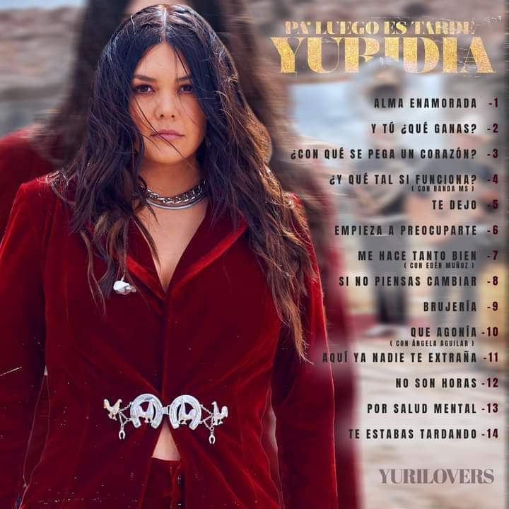 Magdysfl70's tweet photo. Habemus portada del nuevo álbum de @yuritaflowers  #PaLuegoEsTarde ya puedes ver los nuevos temas y los que ya conocemos, será todo un éxito!!! #20Octubre llega yaaaa🙌👏👏🎼🎵💙💚 https://t.co/OsuNv90etg