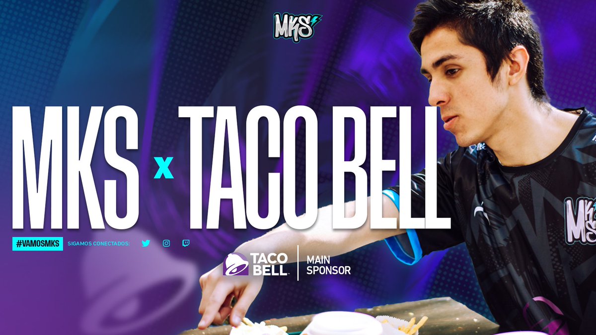 Bienvenido #TacoBell a la familia MKS 🤝🏼❤️ 

Hoy es el día del taco 🌮 y que mejor forma de celebrarlo que presentándoles a nuestro nuevo #MainSponsor! 

#TacoBell 🤝🏼 <a href="/mksesportsgg/">MKS ESPORTS</a> 

#VAMOSMKS
#MKSxTACOBELL