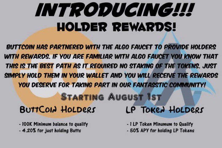 JHoleCreates's tweet photo. @auk_algo @ButtCoinASA On top of that you can get faucet rewards for holding $Butts or Butt/Algo LP tokens!

I've been pleasantly surprised by Buttcoin's performance lately! Especially during a bear market! Can't underestimate the power of memes! 😂 https://t.co/or1Ip5L0lb