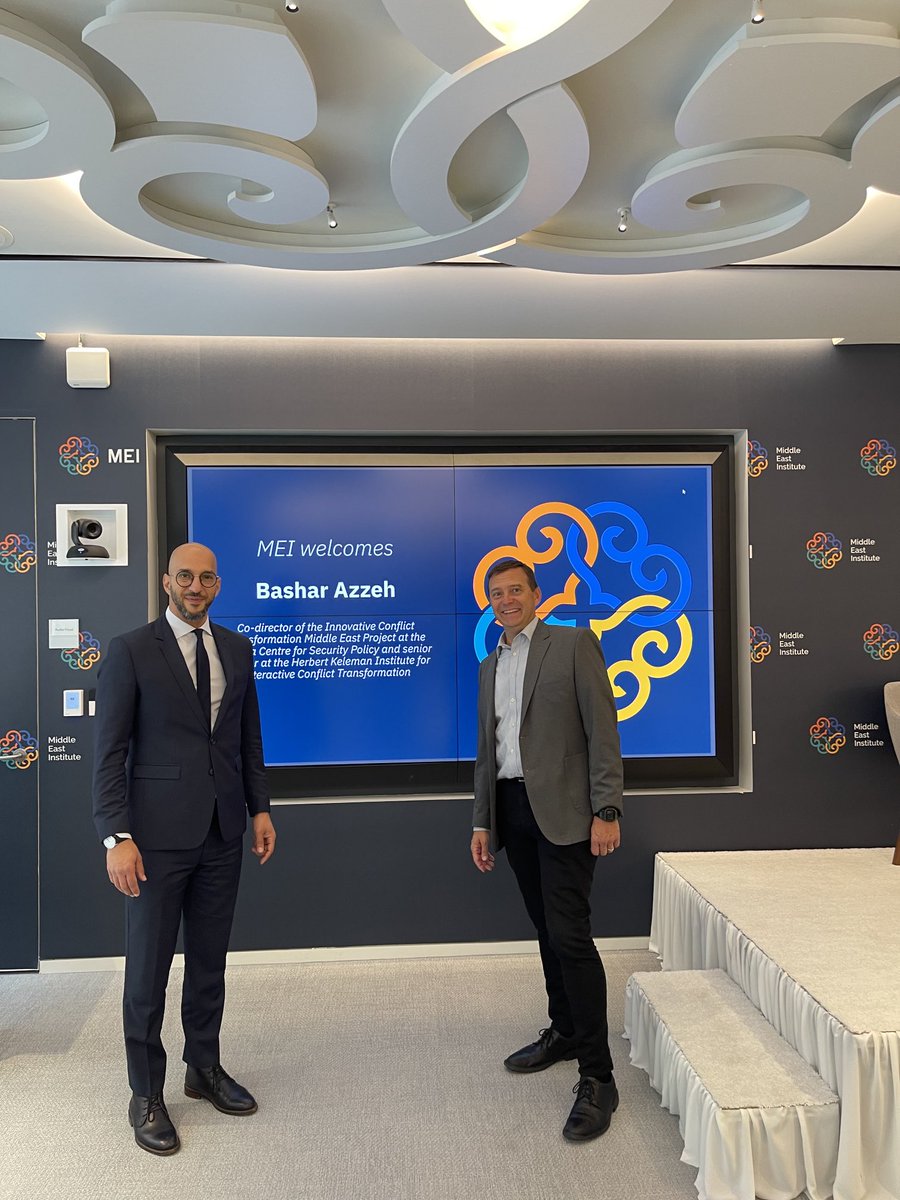 Remember the Palestinians?

Big thanks to my friend ⁦<a href="/bashar_azzeh/">bashar azzeh</a>⁩ for stopping by ⁦<a href="/MiddleEastInst/">Middle East Institute</a>⁩ for a fascinating dialogue on dynamics in his homeland &amp; the current state of ties between Palestinians &amp; Americans.

Much work to be done to chart a better future!