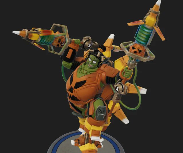 MB_Fan_Art's tweet photo. Let's keep this Moonbreaker #spooktober theme going!
Another #amplifierbitol #fanskin ready to give your crew the sugar rush it needs!
The question is...candy corn...delicious or colored wax?
Follow us for more #moonbreakerart #minipainting #fanart #gaming and #spooky stuff. https://t.co/lHKvTmTVgE