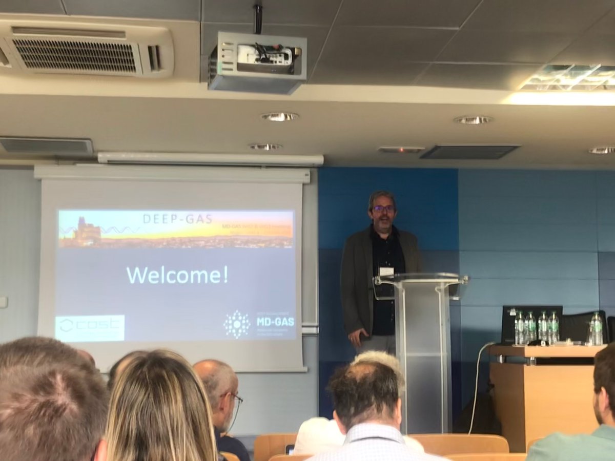 CostGas's tweet photo. Today we kicked off the #DEEPGAS2022 meeting with a warm welcome from the local organizers (@SDiazTendero) and many interesting talks. Three more days of exciting science in sunny Madrid 🌞 are ahead of us, stay tuned!

@COSTprogramme 
@CienciasUAM @UAM_Madrid https://t.co/2DroVVsb7B