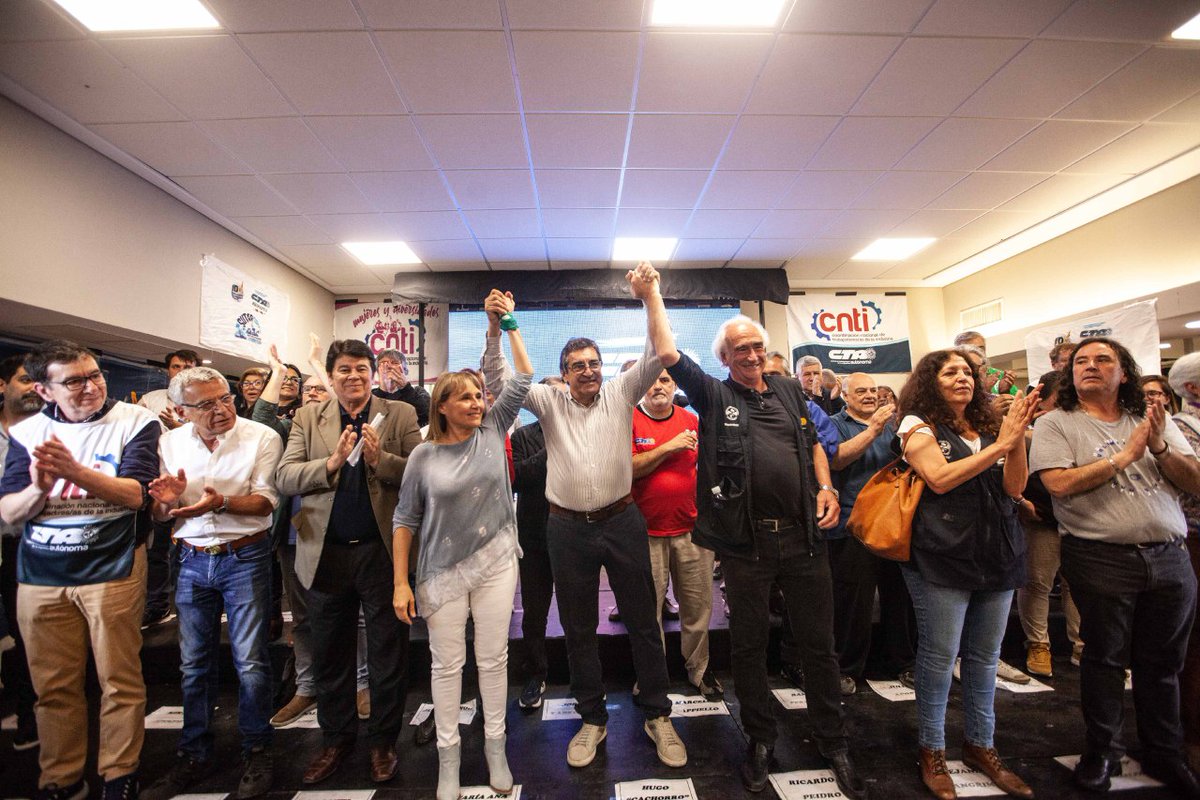 CachorroGodoy's tweet photo. Hoy asumimos la nueva conducción de la CTA con compañeras y compañeros de todo el país con el compromiso de seguir construyendo más unidad del campo popular. Y muchísimas gracias a todas y a todos por otorgarme el privilegio de encabezar esta etapa que se viene en nuestra Central https://t.co/w3kl8w7Io7