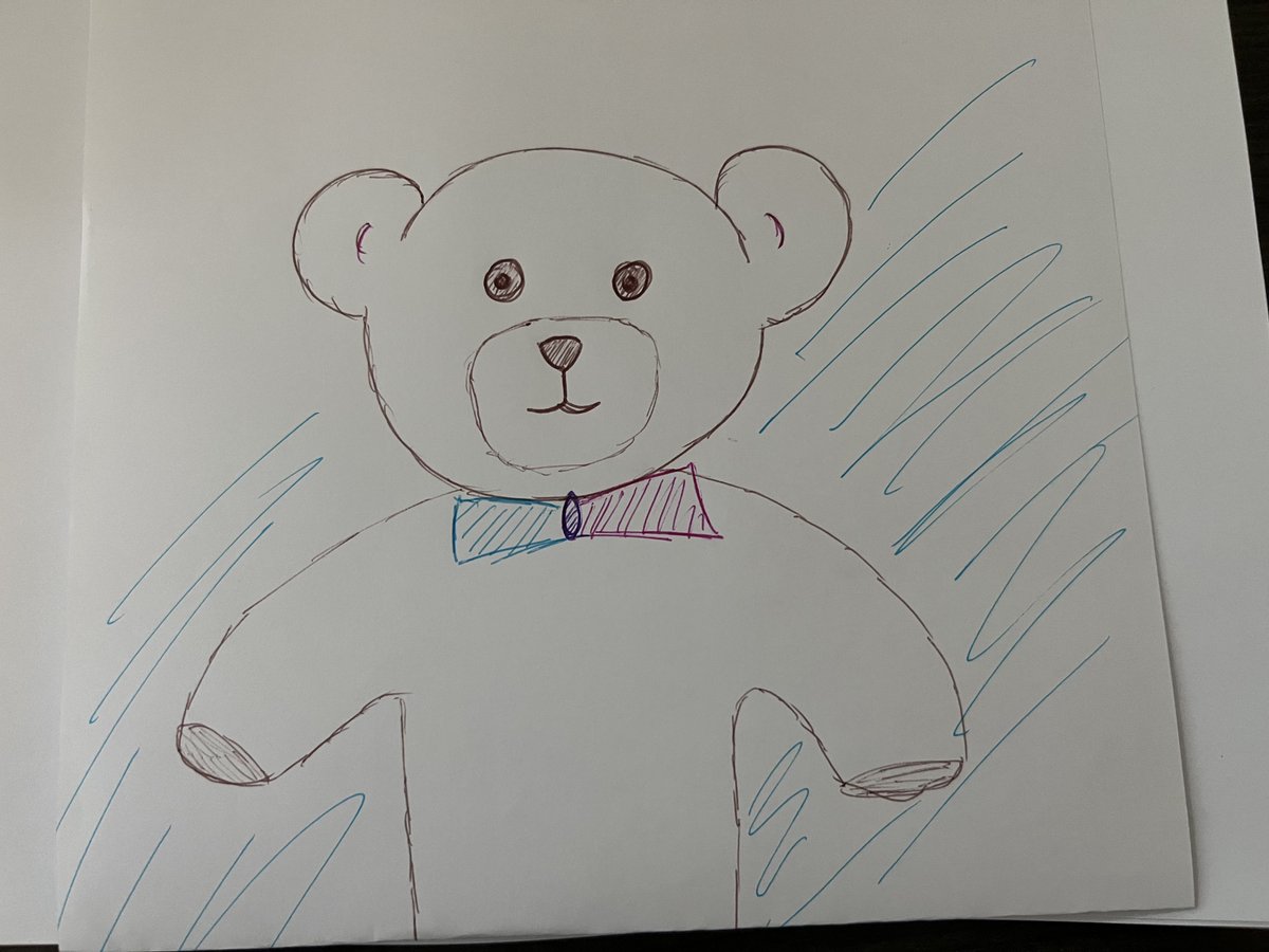 Project_BEAR's tweet photo. It’s #pregnancyandinfantlossawareness month AND it’s #SCBDrawtober - today’s prompt “YOUR Patronus”
Of course my Patronus is a #projectbear teddy bear. What else would it be? 🧸 https://t.co/gJhnqkpMPm