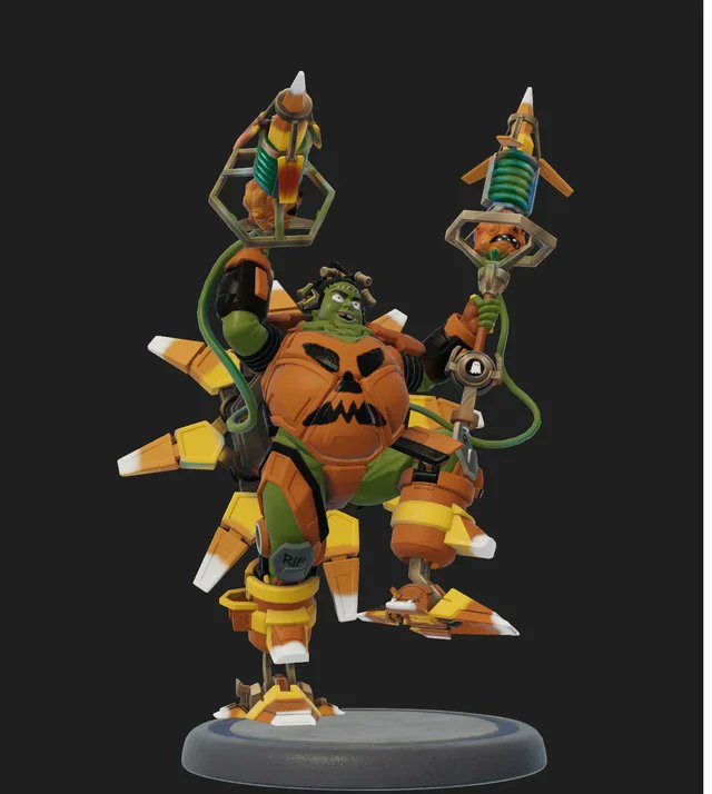MB_Fan_Art's tweet photo. Let's keep this Moonbreaker #spooktober theme going!
Another #amplifierbitol #fanskin ready to give your crew the sugar rush it needs!
The question is...candy corn...delicious or colored wax?
Follow us for more #moonbreakerart #minipainting #fanart #gaming and #spooky stuff. https://t.co/lHKvTmTVgE