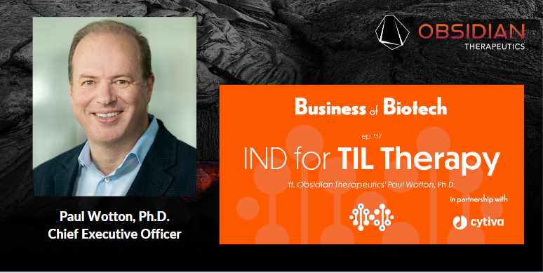 Our #CEO, Paul Wotton, spoke with @MattPillar of the #BusinessofBiotech #podcast about Obsidian’s path to @FDA clearance of the IND application for #OBX115 this past summer. Listen @BioProcessOL: bioprocessonline.com/doc/ind-for-ti…