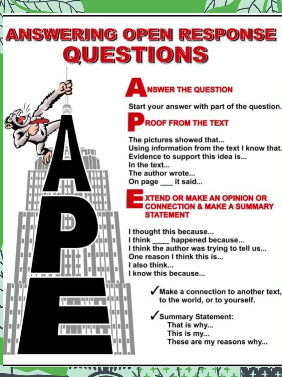 DrSWBostic's tweet photo. Teaching Tips Tuesday...
@Terry_Rangers Use these tips to help students answer open response questions. #LetsRide #InstructionalTips https://t.co/Tql4J9VsU8