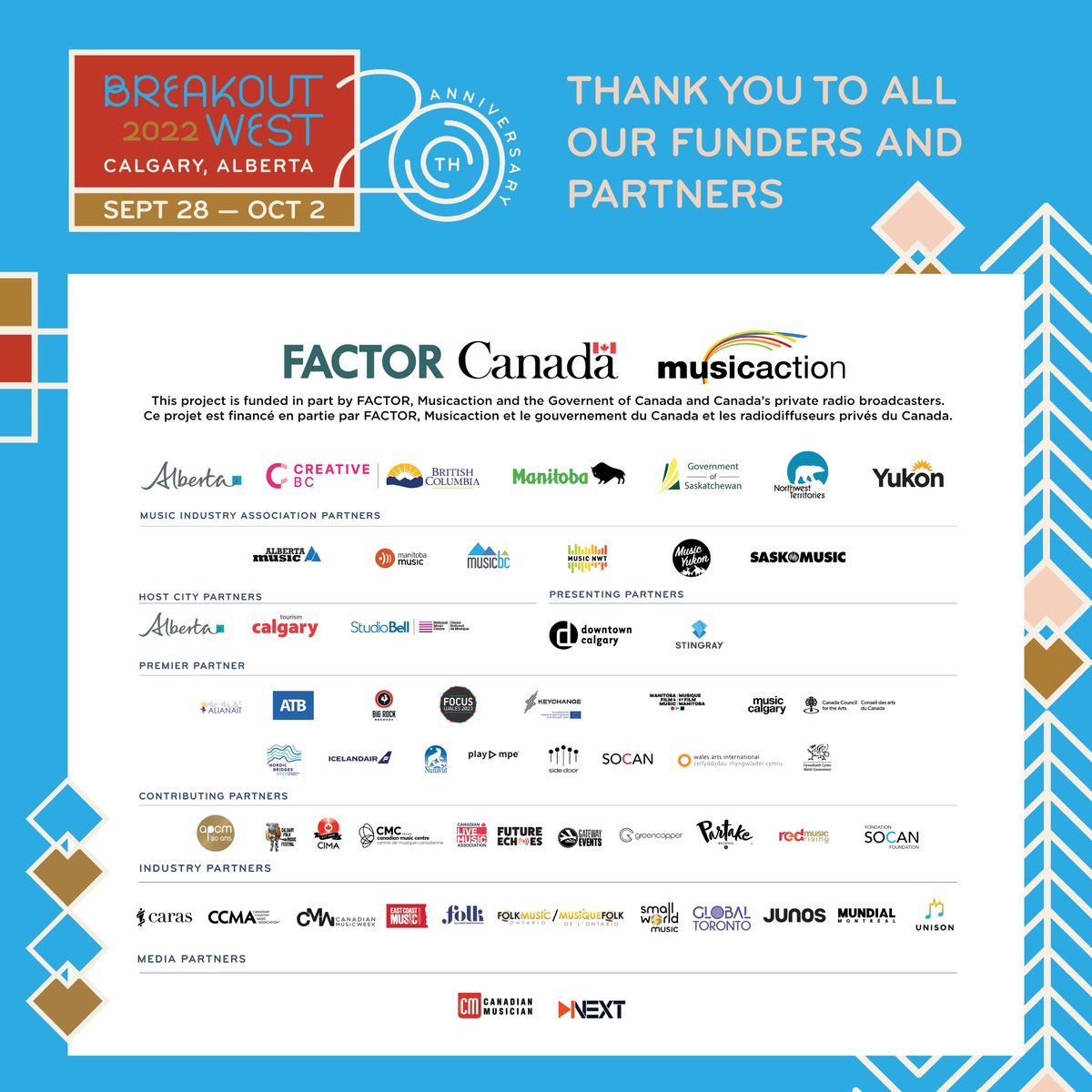 Thank you, thank you! 💙💛❤️ On behalf of the BreakOut West team, thank you to our host city, all our event partners and sponsors, the artists, industry, crews, volunteers, and music fans for helping create yet another incredible BreakOut West experience.