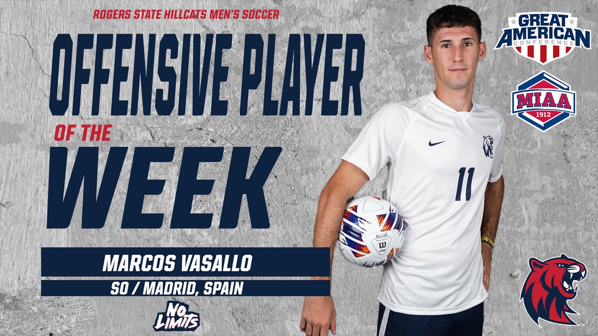 RELEASE | Vasallo and Viljoen Earn GAC/MIAA Player of the Week Honors. #NoLimits bit.ly/3V2Ouof
