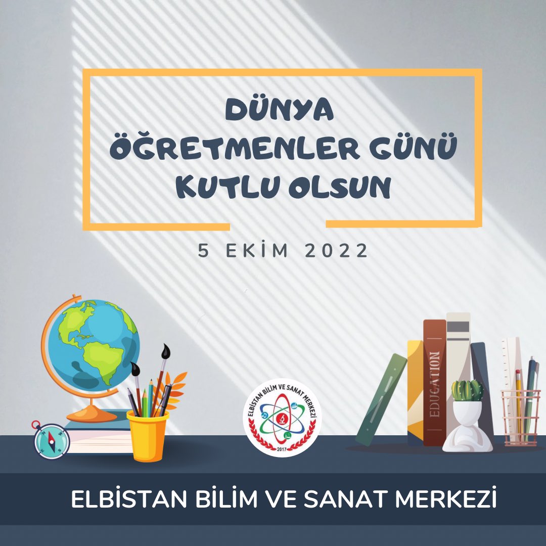 Elbistanbilsem's tweet photo. “Dünyanın her tarafında öğretmenler insan topluluğunun en özverili ve saygıdeğer unsurlarıdır.” M. Kemal Atatürk

Tüm Öğretmenlerimizin Dünya Öğretmenler Günü Kutlu Olsun...

@BilsemMeb @mramazanbarin @kmarasilmem @ElbistanMem @fatihelb46 https://t.co/MtSbGFTCbM