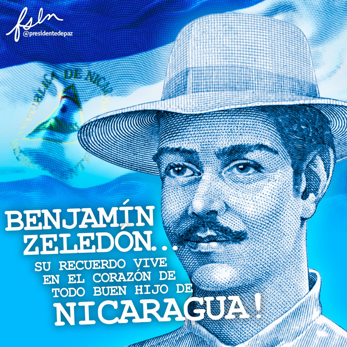 'Hemos peleado, pues y pelearemos, porque la libertad nos de vida, porque la igualdad nos dé luz y porque la autonomía nacional efectiva, reconquistada, haga desaparecer el caos en que navegamos. No más intervención en nuestros asuntos internos'. Benjamín Zeledón