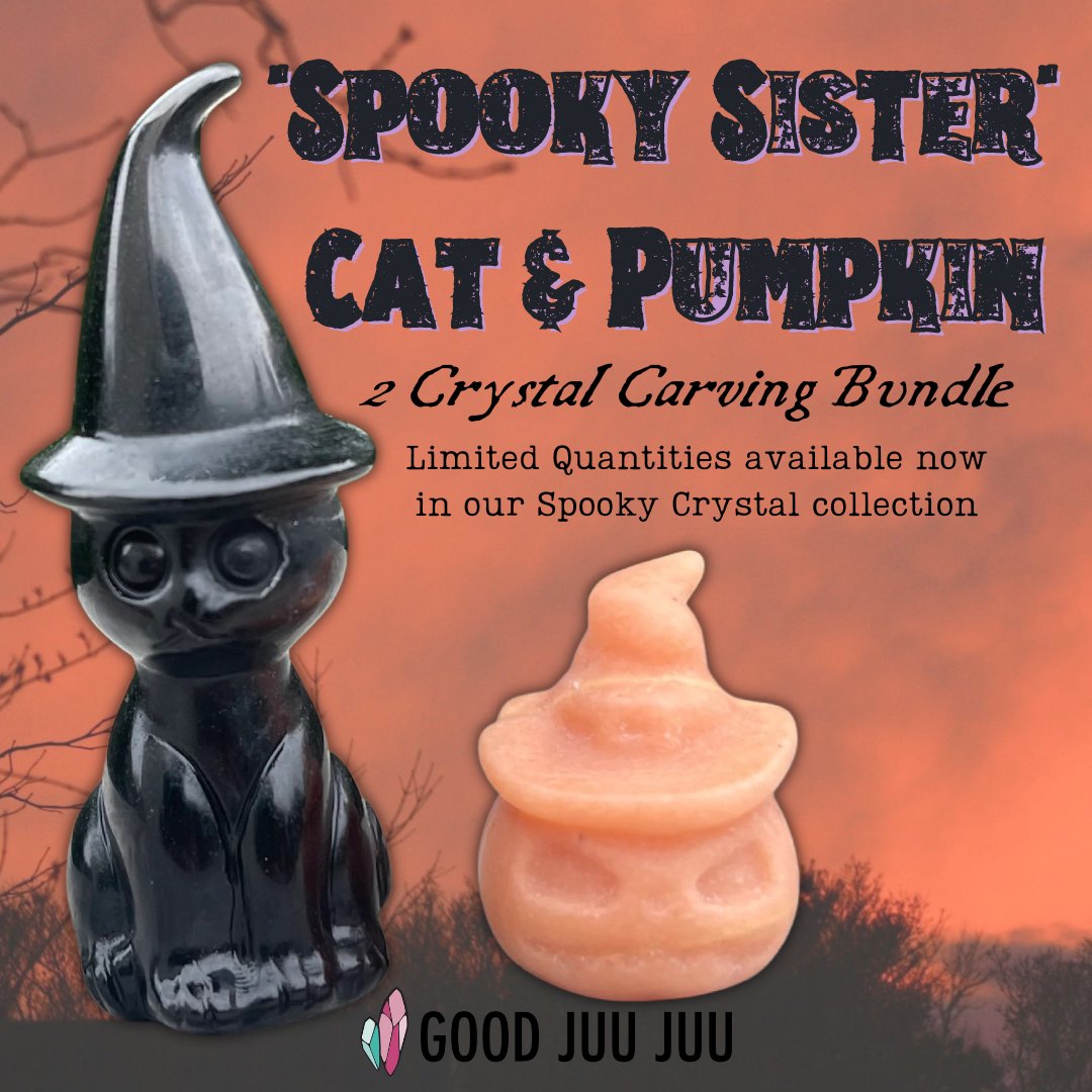 In need of some Spooky crystal carvings to accompany your Mystic Sisters? 🎃 🐈‍⬛ 

During the month of October, <a href="/MysticSisNFT/">Mystic Sisterhood | NOW MINTING</a> holders can connect their wallet for 15% off any Spooky Crystals from <a href="/goodjuujuubox/">crystalstore.eth</a> !! Check our discord for details!
