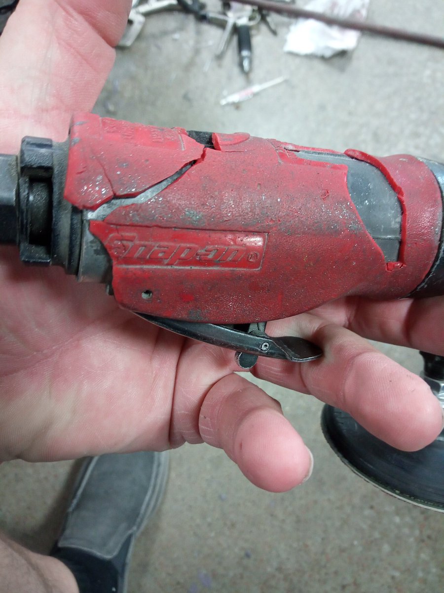 pokabrew's tweet photo. @Snapon_Tools after 25 years of faithful service, the cover is coming off. Still works great! https://t.co/tiKarAo0Oi