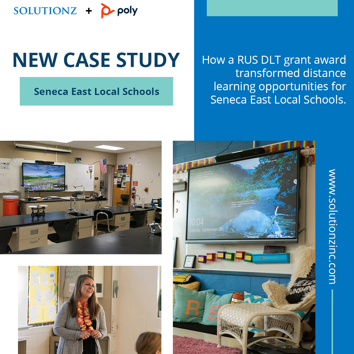 SolutionzInc's tweet photo. Solutionz Grants Program Services helped @SenecaEast win a large grant to update technology, providing better access to education. Read more here: https://t.co/MmXwRNIyaK and contact us to learn more!
#TeamSolutionz #education #Poly #ViewSonic #grants #technology https://t.co/dGRyWPvHhO