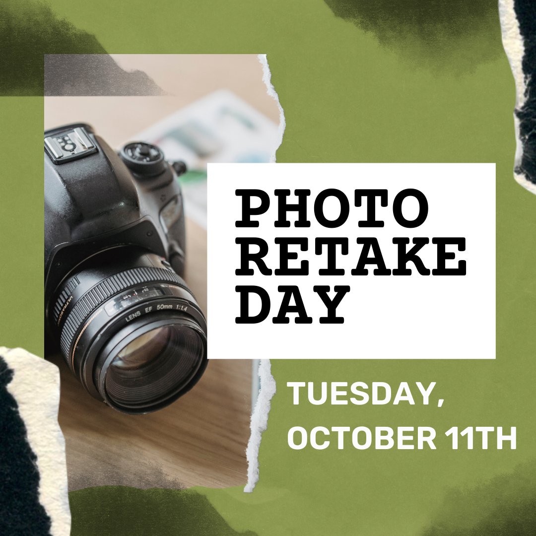 Photo Retake Day is coming!! Mark your calendars!