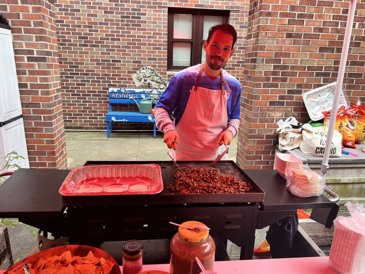 Huge shoutout to <a href="/gclewis2/">Dr. Gerardo Lewis</a> for grilling up some amazing tacos and salsa today for staff! #WeAreBenFranklin #BPatriotProud
