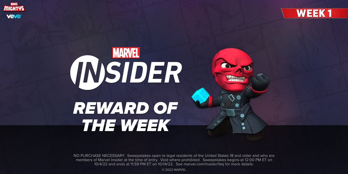 #MarvelInsider is launching a month of giveaways! Enter now for your chance to win this Red Skull digital collectible from <a href="/veve_official/">VeVe | Digital Collectibles</a>'s Marvel Mightys collection. Terms apply: bit.ly/3yfqyo5