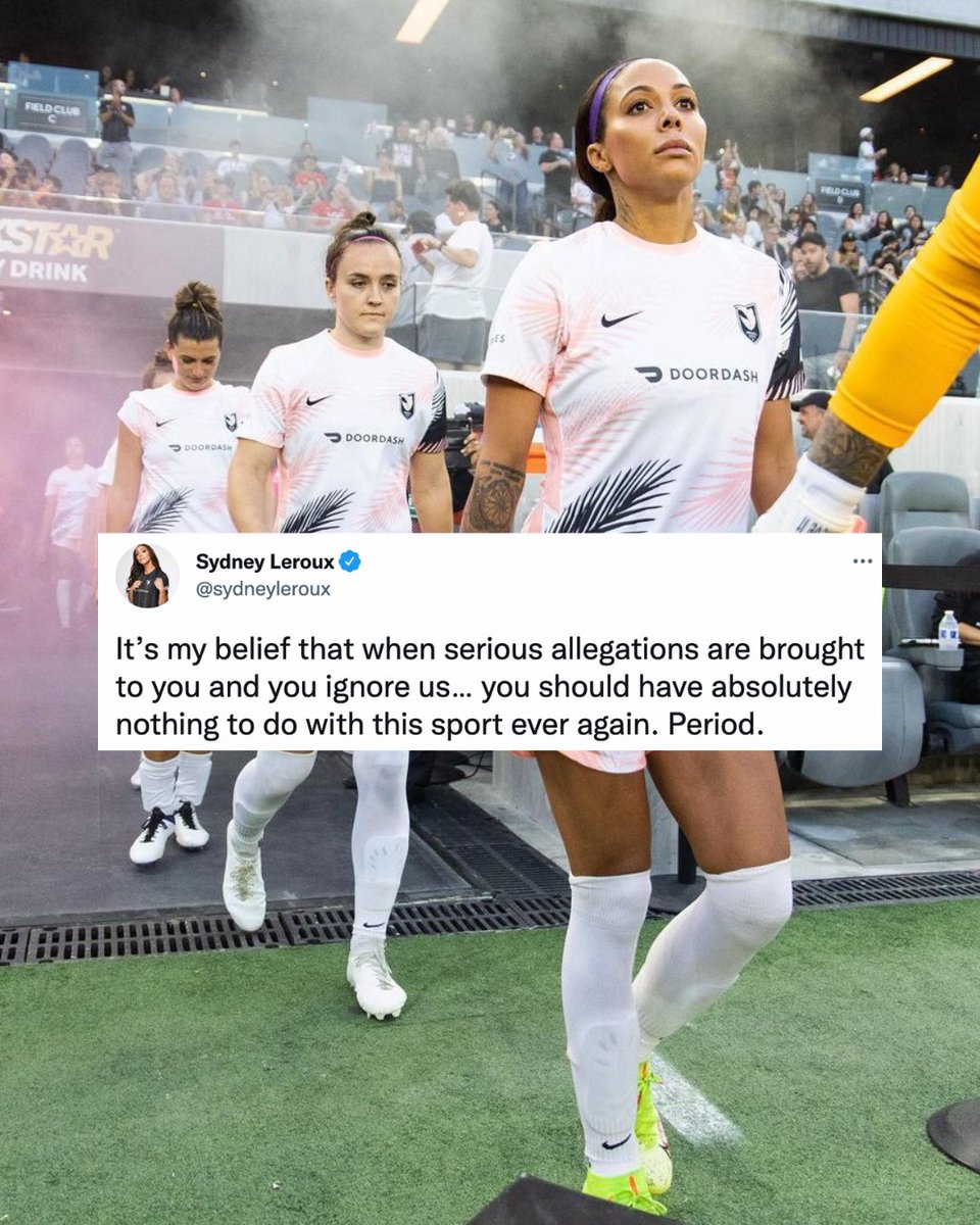 iccwomen's tweet photo. Sydney Leroux with a powerful message in response to the Yates report findings. https://t.co/clDAkgBfyS