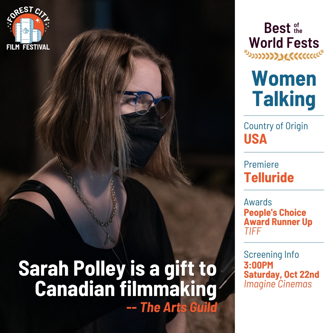 FCfilmfestival's tweet photo. WOMEN TALKING is the hottest ticket in town!
We are so excited to be bringing this masterpiece to #LdnOnt for you to experience! Tickets are selling fast - get yours before they're sold out!
https://t.co/nT1QXKh5DB
#WomenTalking #FCFF2022 #IndependentFilm #SWOntFilm https://t.co/jaRN5ohaKO