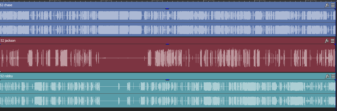 LiarsClubFanAcc's tweet photo. LIARS CLUB GAME:
can you identify the point on the waveform where Robby asks Chase to tell him about Chulip? https://t.co/Yf1K2D39ly