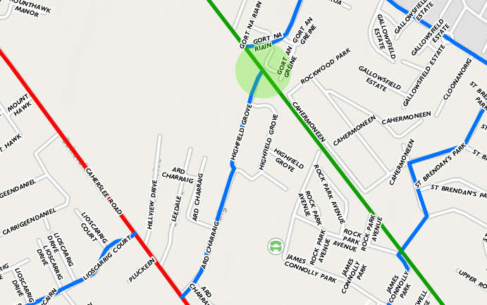 kerrycyclingcam's tweet photo. While the work required would be minor the connections between Fairway Heights/Lioscarrig, and Highfield Grove/@traleefenit Greenway would link large residential areas of #Tralee.
Combined these would create an orbital cycle route from the East to North of Town.
#CycleConnects https://t.co/yUqqd1Ea3Q