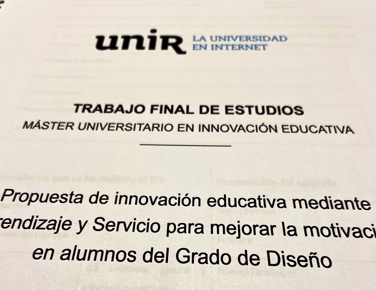 emefd's tweet photo. Después de un año de reflexiónes y aprendizaje me he dado cuenta que la #motivación debe ser intrínseca, que salga de uno mismo. Hoy no soy más innovador pero soy más consciente de cómo la falta de #innovación educativa perjudica a la #sociedad @UNIRuniversidad #aps #Educación https://t.co/Z2WO9N2jSB