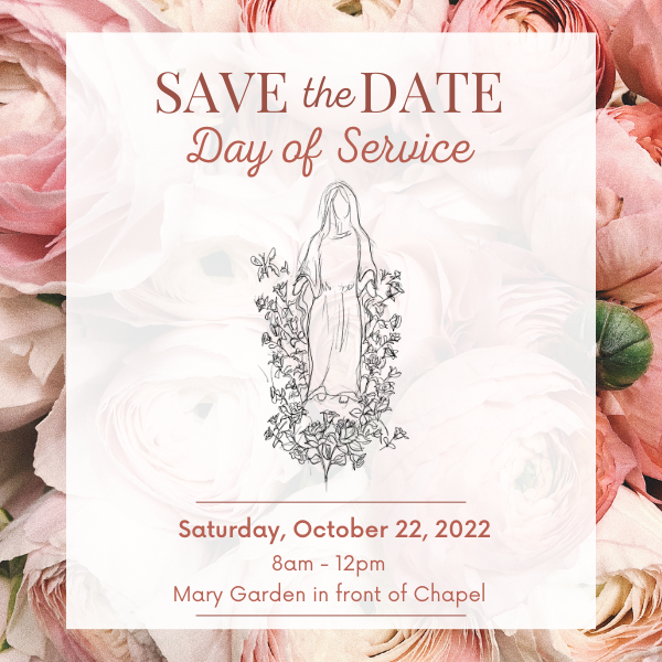 Loretto Academy (@lorettoacademy) on Twitter photo Join us for our 1st Day of Service!
All are invited to join us on Saturday, Oct. 22 from 8 am-noon to further beautify our campus and help us plant.
For more information, please contact Sylvia Pedregon at spedregon@loretto.org or 915-566-8400 or visit: ow.ly/saqe50L1ro1 Join us for our 1st Day of Service!
All are invited to join us on Saturday, Oct. 22 from 8 am-noon to further beautify our campus and help us plant.
For more information, please contact Sylvia Pedregon at spedregon@loretto.org or 915-566-8400 or visit: ow.ly/saqe50L1ro1