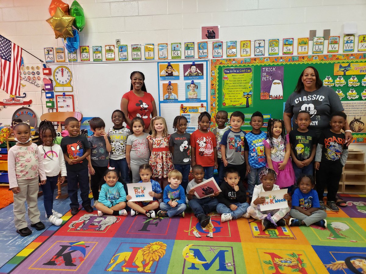 MtCarmelES_HCS's tweet photo. 2nd day of #GaPreKWeek! Our PreK Mustangs wore their favorite characters and made The Perfect Peach Slime! #MustangsRock
#ExpectEarlyLearningHCS @HenryCountyBOE @KrystalLRichter @cmjonesx2 @Mr_Bsclass @ShandraSupports @iammrsbolds https://t.co/XmLCFcxjZ9
