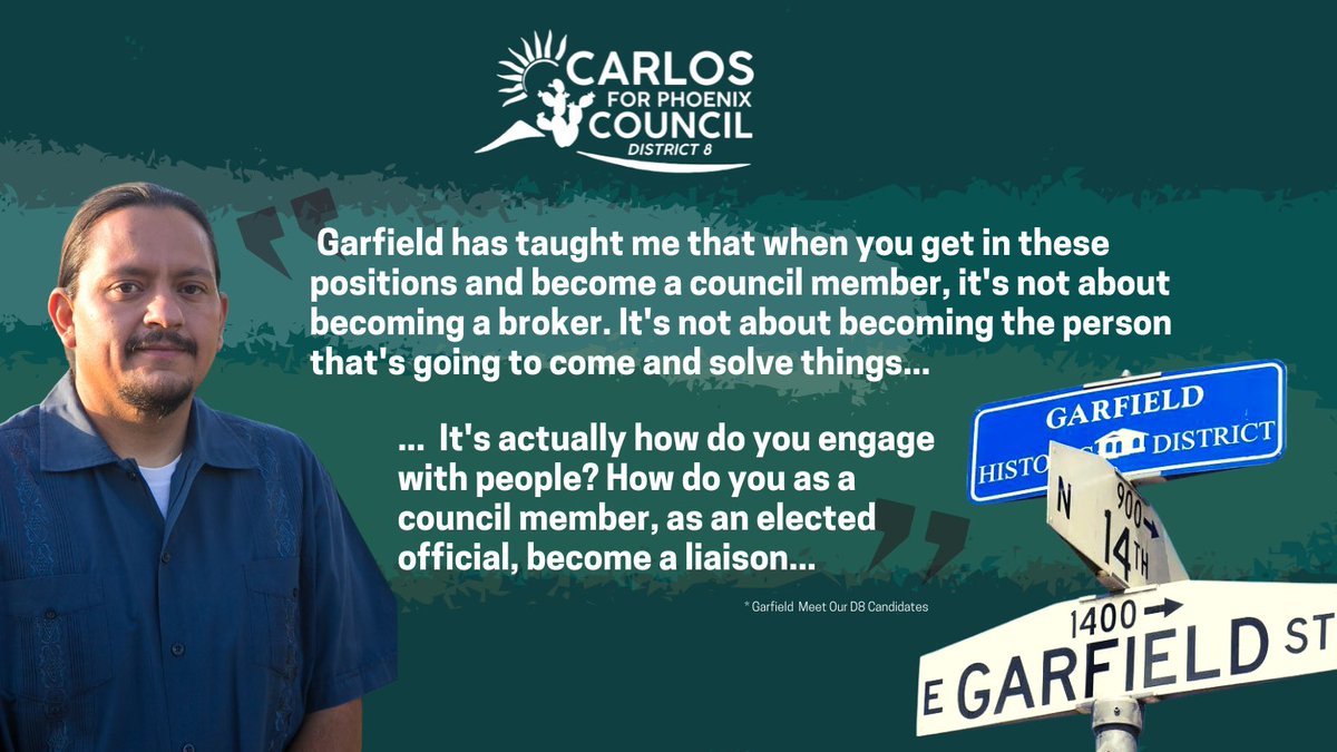 THANK YOU <a href="/GarfieldPhx/">Garfield Historic Neighborhood</a> for hosting a “Meet your candidate” event last week. 
.
.
#garfielddistrict #carlosforphx8 #cityofphoenix