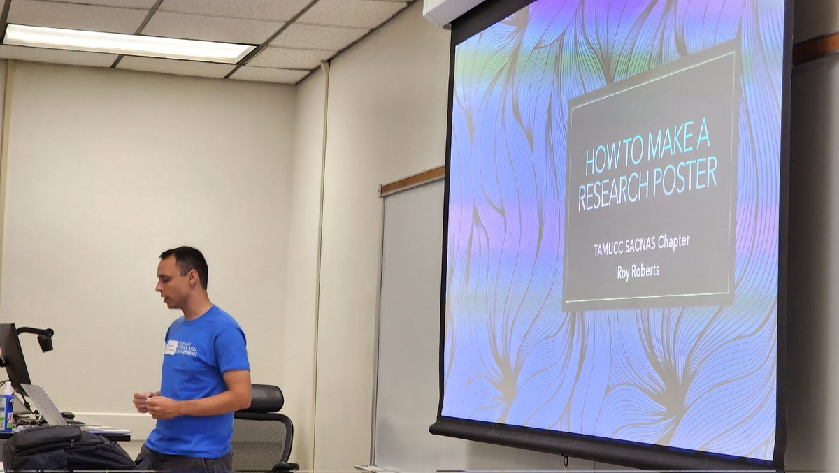 josebaca__'s tweet photo. Thank you @TAMUCC_SACNAS for presenting the workshop "How to Make a Scientific Poster" to Undergraduate and Graduate Students @IslandCampus 
Those were good tips and tricks for preparing posters! 💯 https://t.co/uCiestrjIi